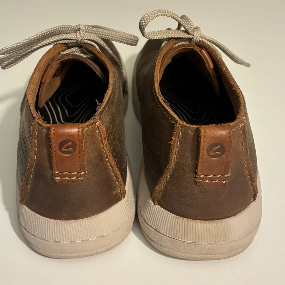 Clarks Collection Mens Size 9 Extreme Comfort Brown Leather Chukka Boots
